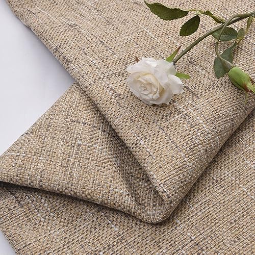 TinaKim Uplolstery - Tela de lino sintético, para sillas de asiento, funda de sofá, costura DIY (camello, 1 yarda (57 x 36 pulgadas) disponible en Yaxa Colombia