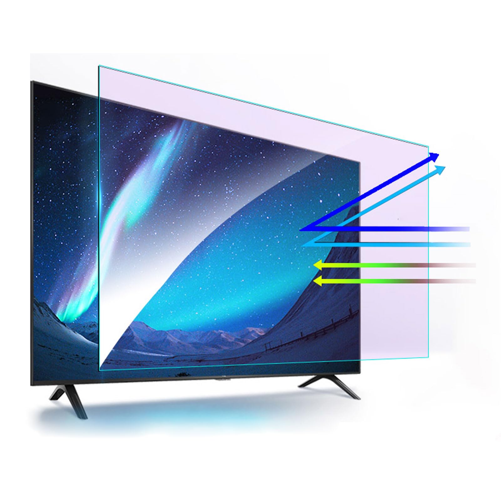 Protecteur d'écran TV pour soulager la fatigue oculaire mat 1269x721mm