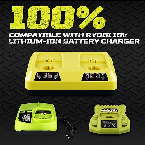 Miniatura 6 de Reemplazo mejorado de iones de litio 4P 7.0Ah para batería Ryobi de 18 V compatible con baterías Ryobi P103 P104 P105 P108 P109 18 voltios