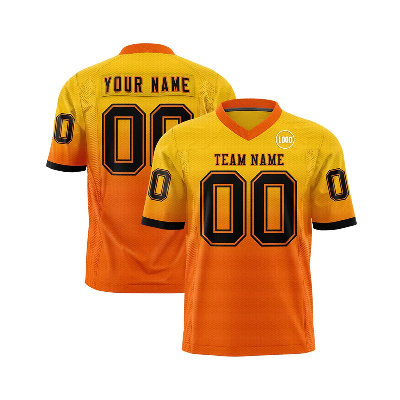 Custom Football Replica Team Jersey Printed with Team Name Number Logo Customized Uniform Fans Jersey for Men Women Boys Girls