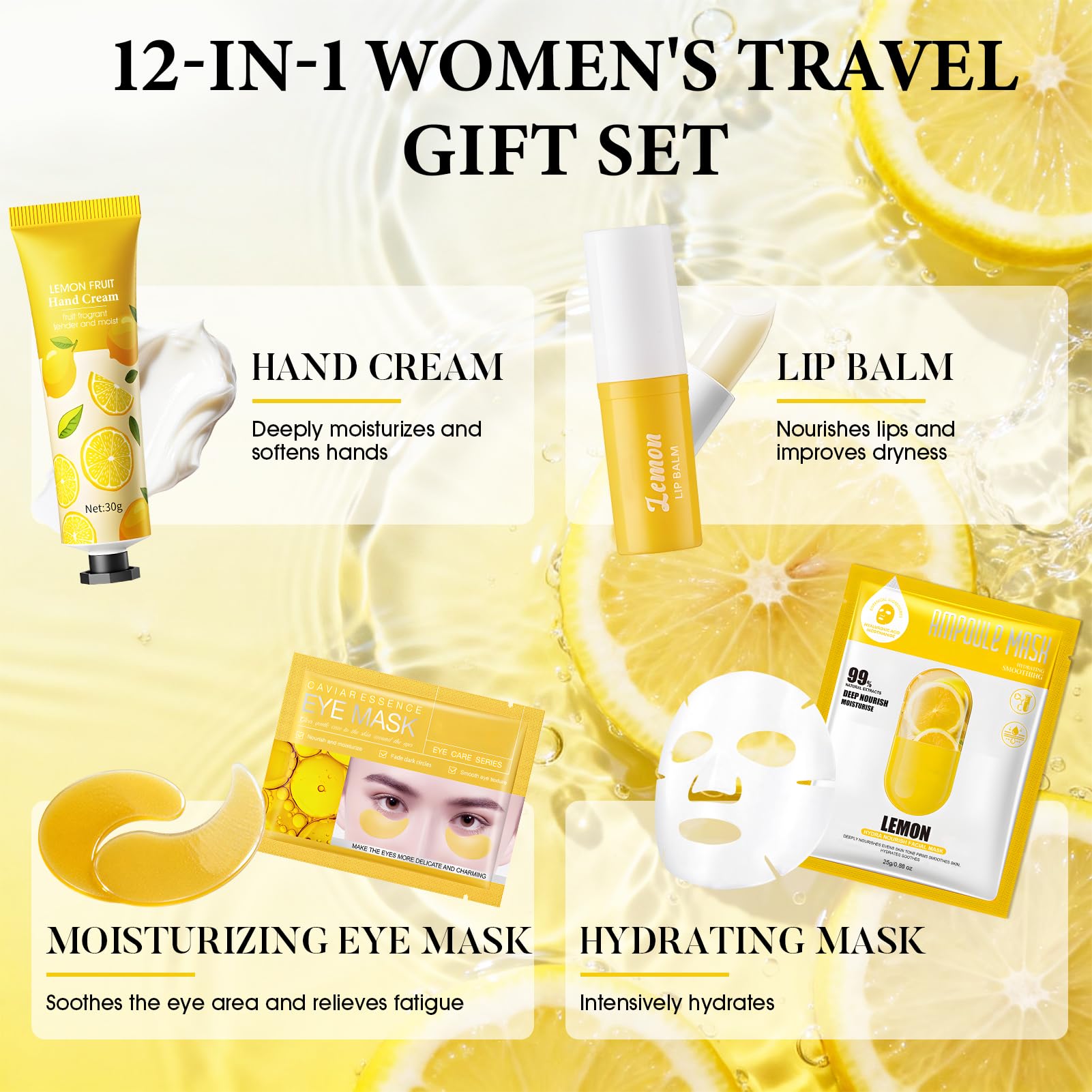 Skincare Coreano Kit, Skin Care Coreano Regalo Mujer, Skincare Coreano con Crema Hidratante Corporal, Perfume, Gel de Ducha, Crema Manos, Lip Balm, Parches Ojos, Jabon, Mascarillas Faciales