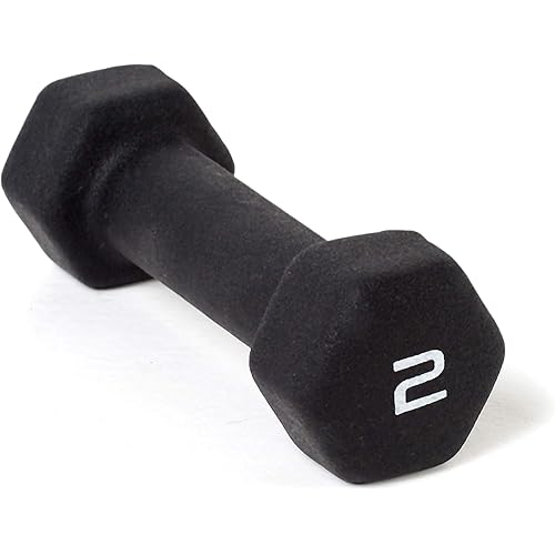 CAP Barbell Black Neoprene Coated Dumbbell Weights | Single