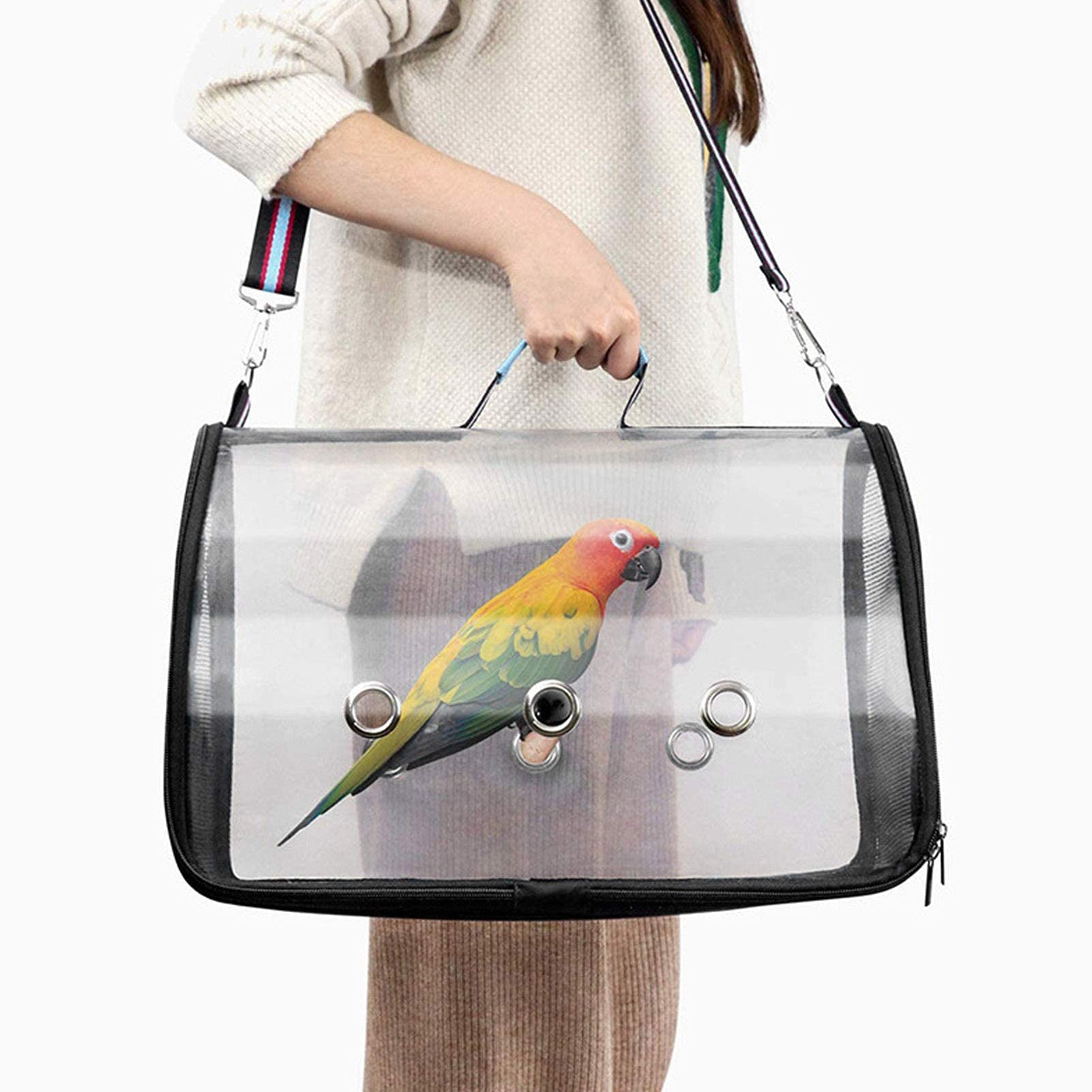 Borsa per il trasporto di pappagalli Zaino per uccelli con