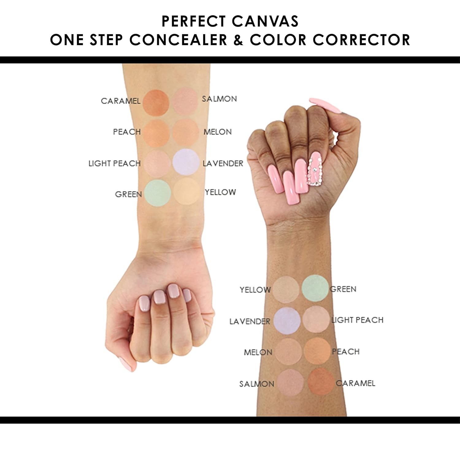 TEMPTU Perfect Canvas Airbrush One Step Concealer & Color Corrector Airpod: Long-Wear, High-Performance Airbrush Color Correctors For Skin Discoloration | 7 Shades - Image 4