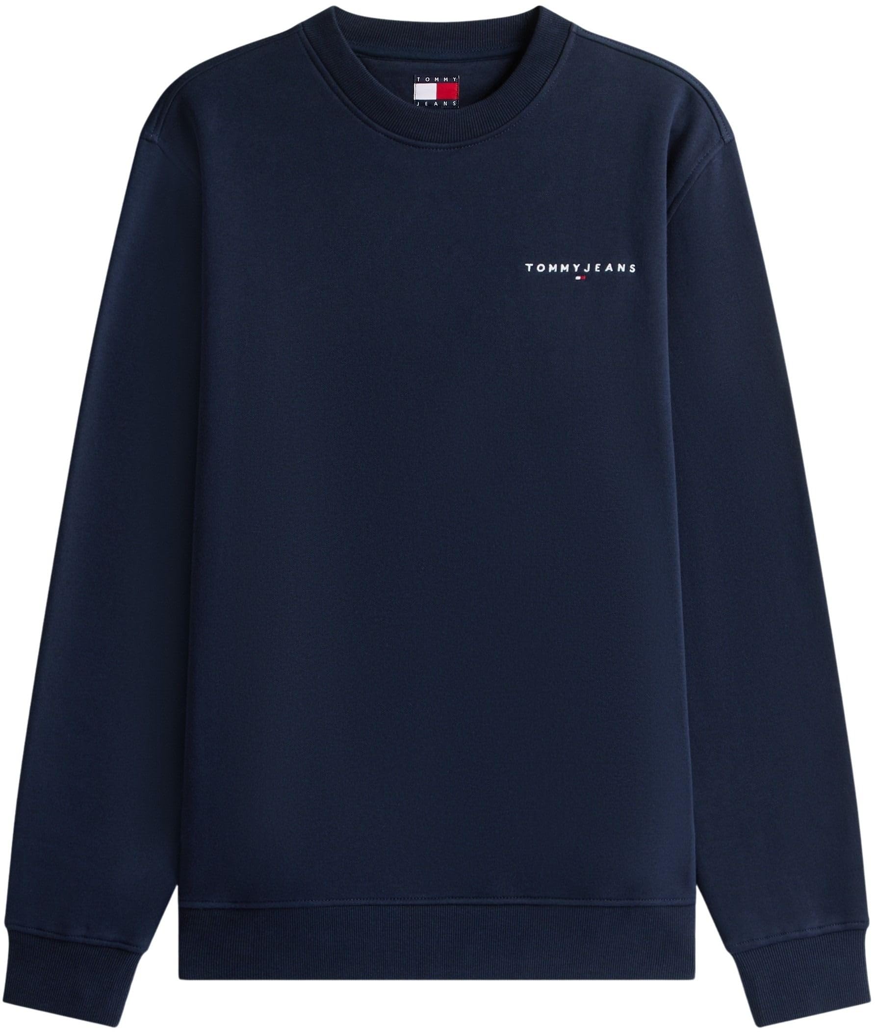 Tommy Jeans Sudadera Hombre Linear con Cuello Redondo