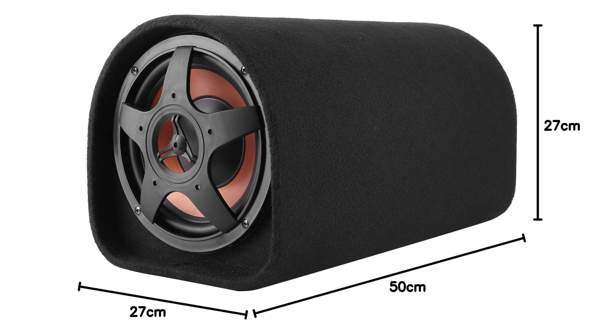Subwoofer per Auto 200 W, Subwoofer Audio 12 V con Altoparlante, Amplificatore Audio Ad Alto Consumo, Altoparlante Attivo per Bassi Integrato Sotto il Sedile 'auto