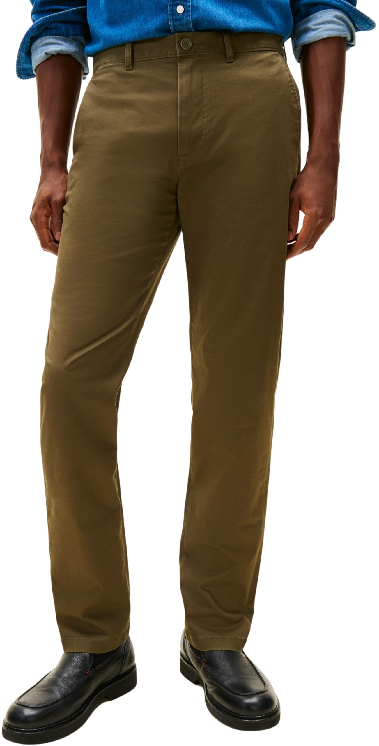 Tommy Hilfiger Men Denton Essential Twill MW0MW40262 Chino, Khaki, 32W / 30L, Khaki (Armeegrün), 32 W/30 L