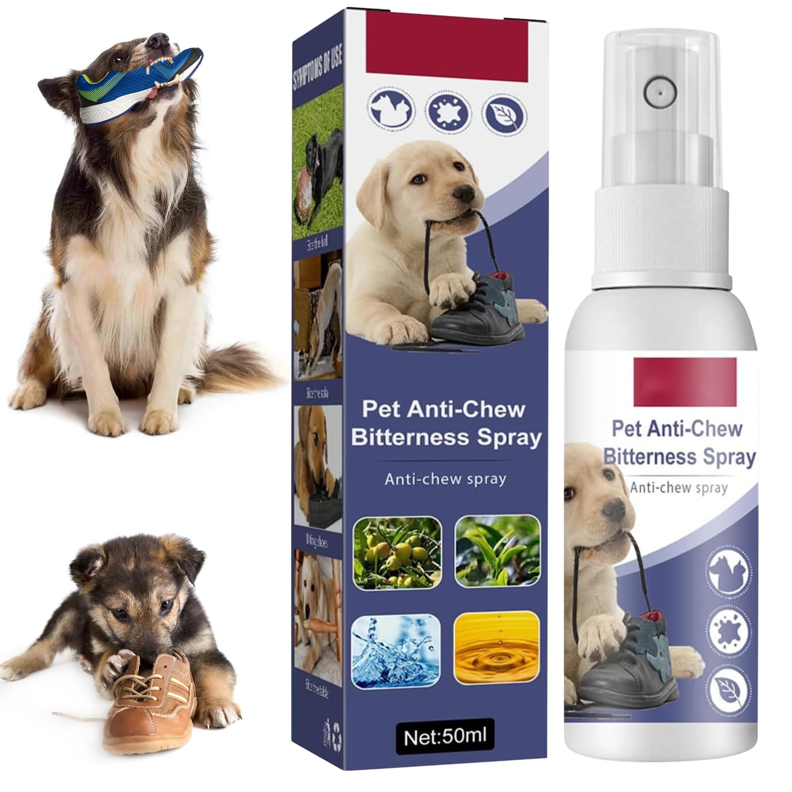 Qunkun Répulsif Chat Canapé, Répulsif Chat, Spray Anti Griffure Chat Chat Canapé, Spray Anti Griffure, Repulsif Chien Interieur, pour Canapé, Porte, Table, Meubles, Protège Votre Maison, 50ml