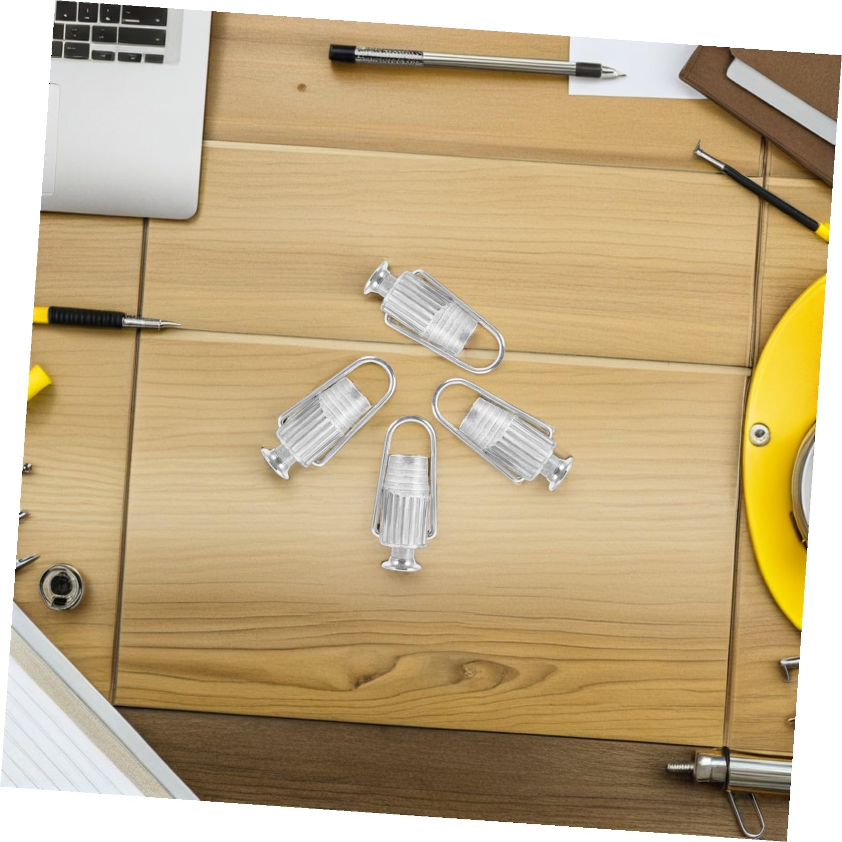 TOYANDONA 5stücke Wäscheleinenspanner aus Aluminium für Drahtspannung Leinenspanner und Drahtklemme zum Einfachen Spannen von Wäscheleinen im Garten Balkon Metallseilspanner für Outdoor-Nutz