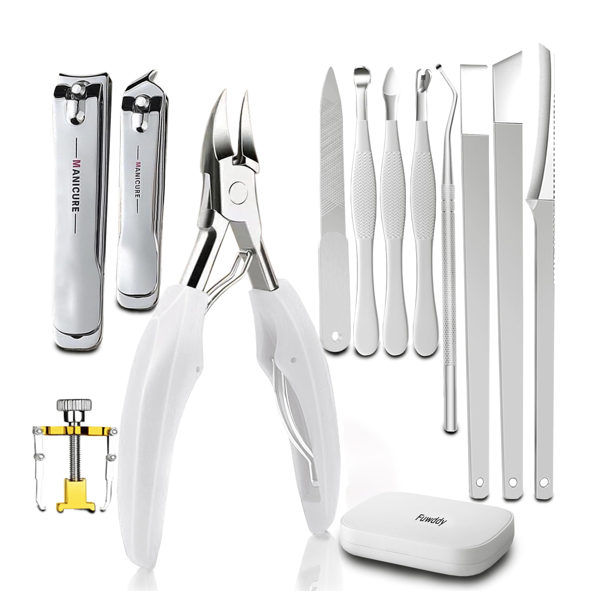 Ingrown Toenail Clipper Pedicure Tools for Feet Thick Nails Toenail Removal Kit Callus Pedicure Knife Nail Cutter Toenail