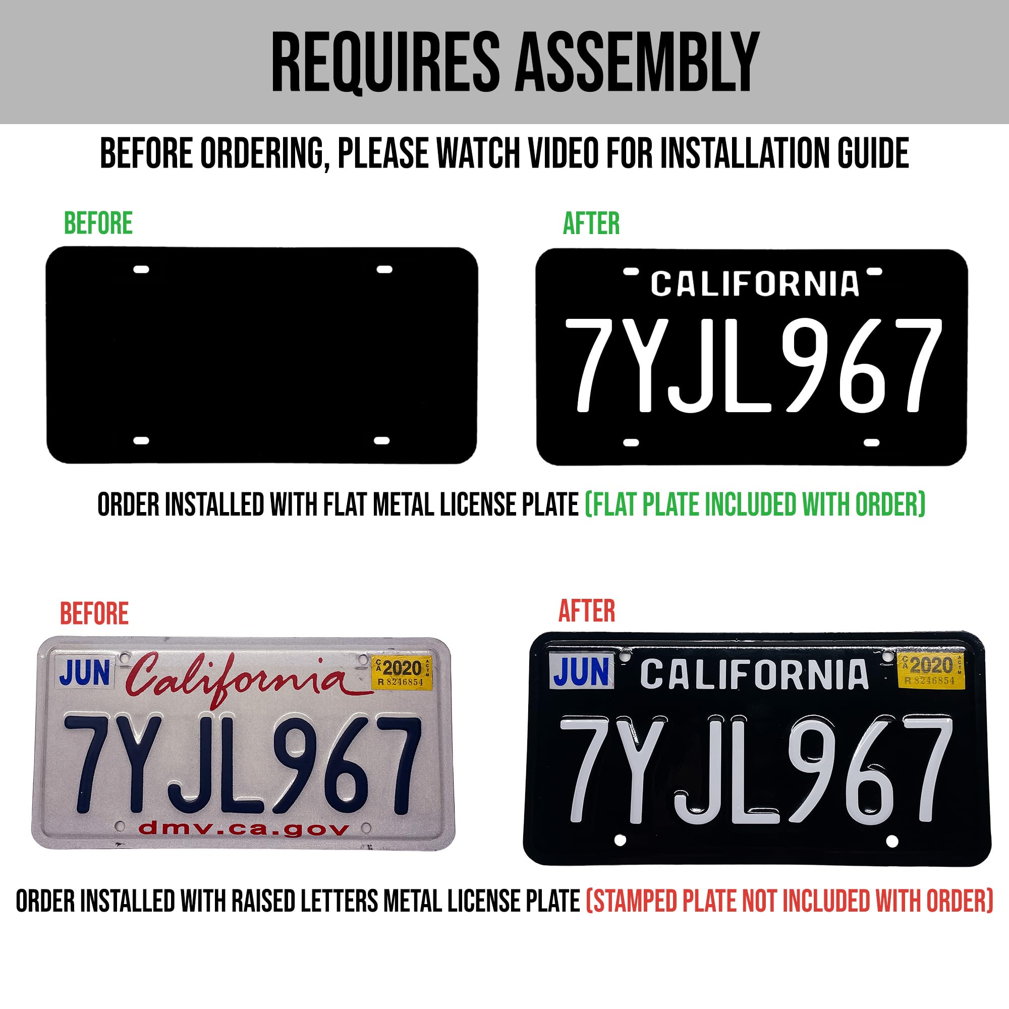 California Car Plate Number