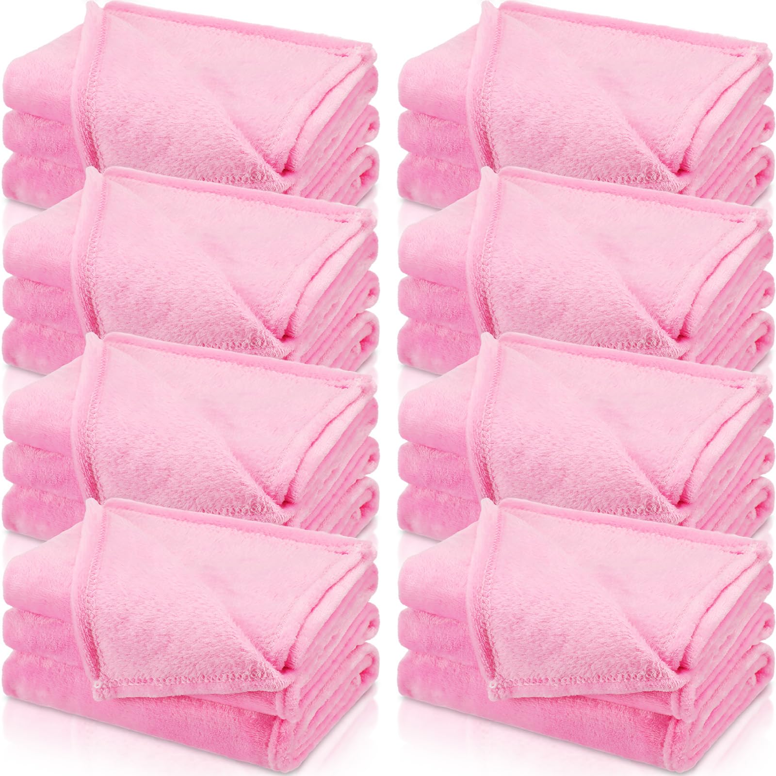 SmoothNovelty 8 Pcs Valentine's Fleece Throw Blanket for Girl 40x60 in Sleepover Blankets for Galentine's Party Wedding Guest Slumber Favors Cozy