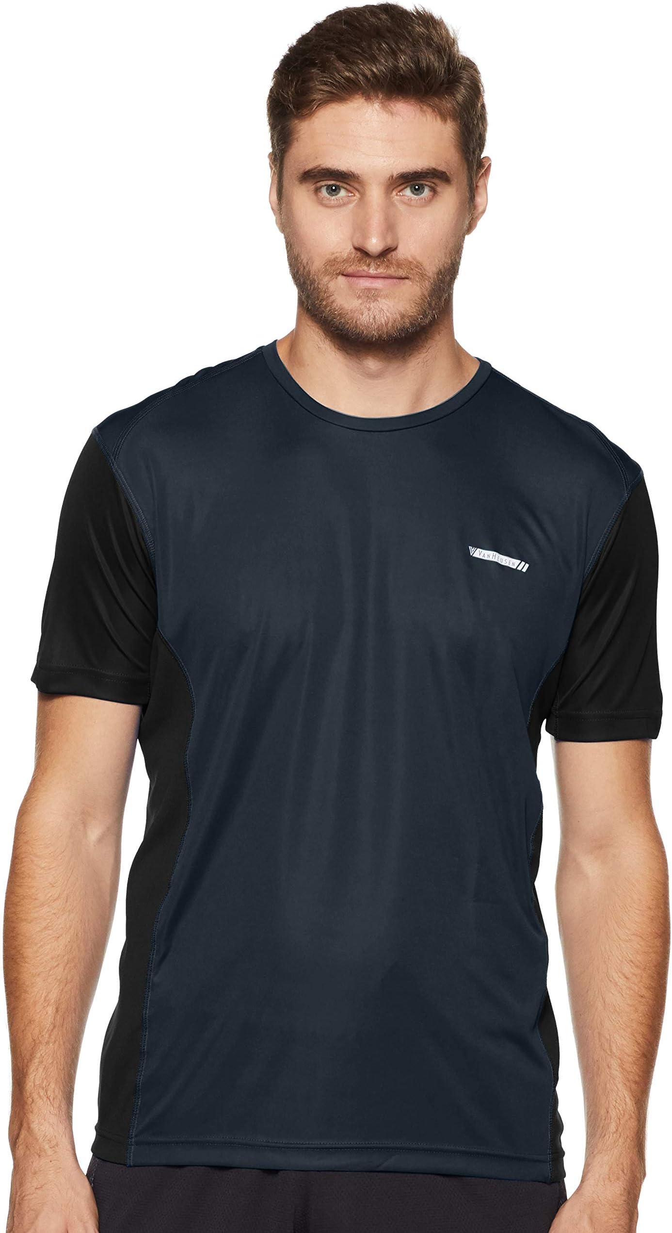 Men Performance Regular Fit T-Shirt - 100% Polyester - Swift Dry, Anti Microbial, Crew Neck