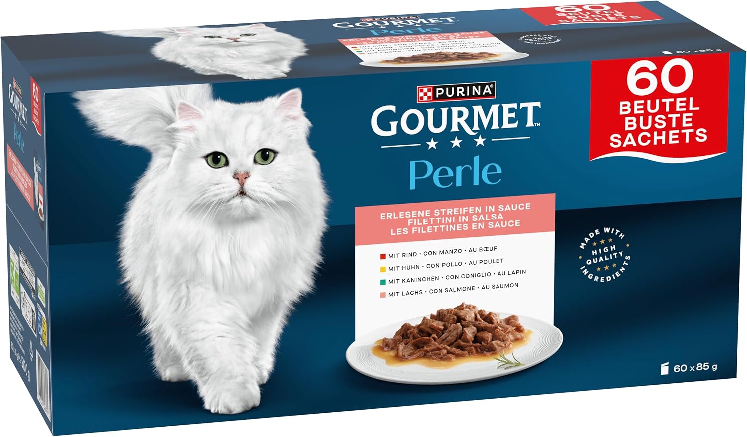 GOURMET PERLE Filettines en Sauce Sélection Mixte 60x85 g - Mise en situation et utilisation