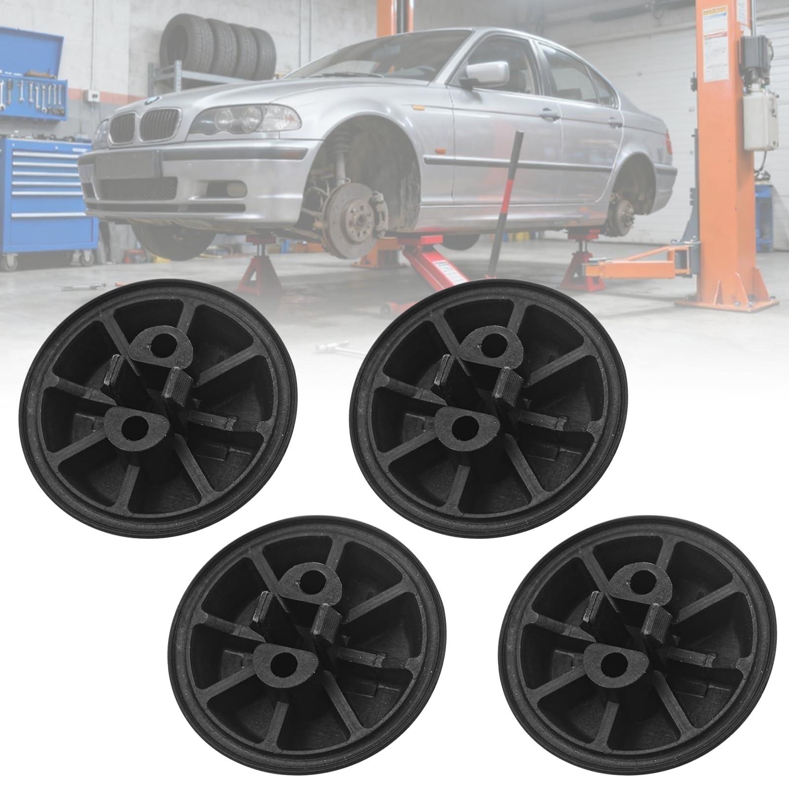 4 Stück Wagenheberaufnahme Hebebühne Stopfen Adapter Wagenheber Gummiauflage für BMW E36 318 323 325 M3 Wagenheber Aufnahme Adapter Jack Pad 51711960752