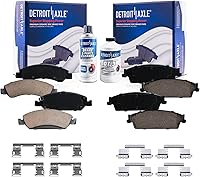 Vista 10 de Detroit Axle - Pastillas de freno para Dodge Dart 2013-2016 2014 2015 pastillas de freno de cerámica con reemplazo delantero y trasero de hardware