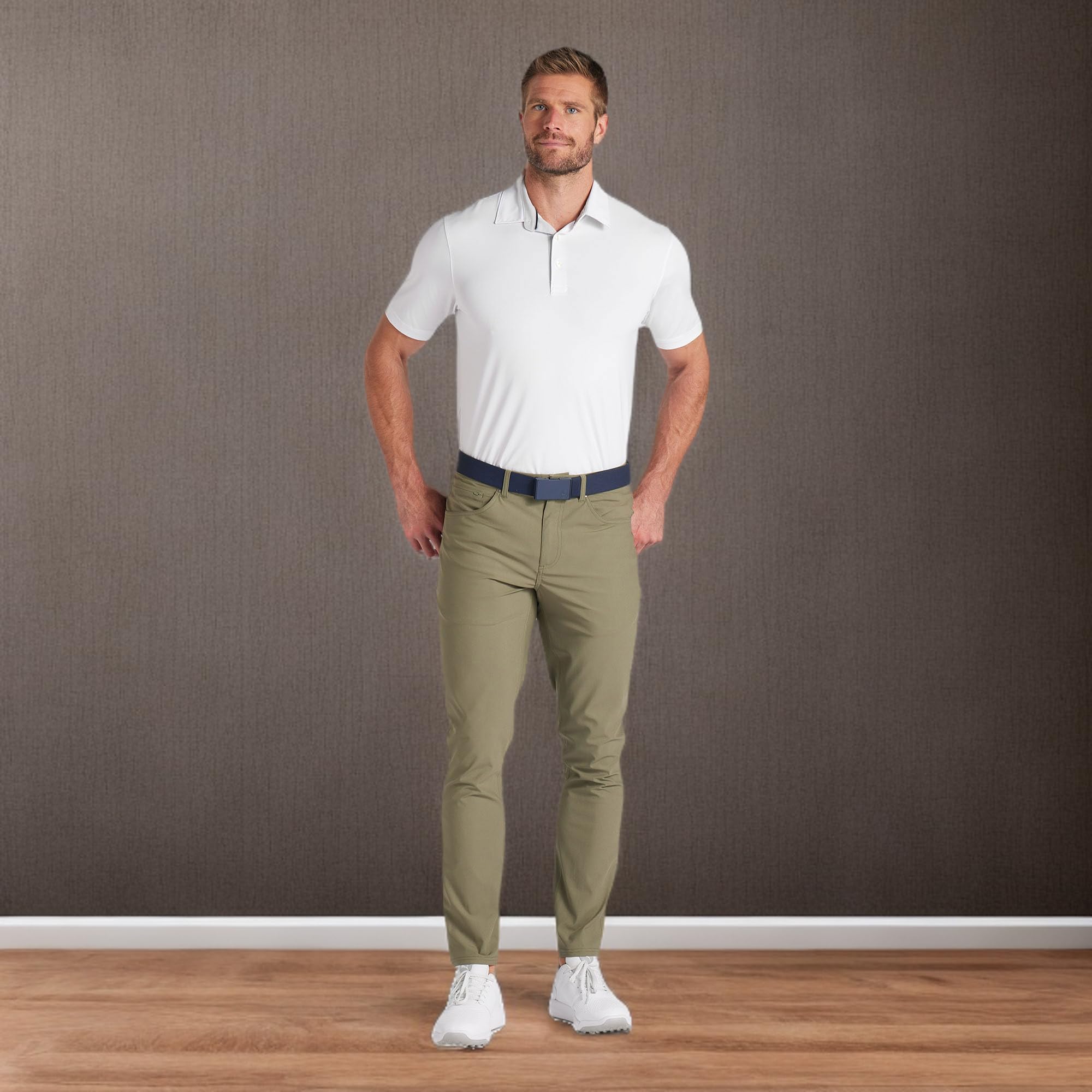 PUMA Pantaloni da Golf da Uomo, Sage Scuro., 40W x 32L
