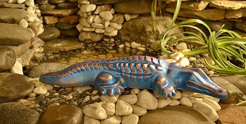 Miniatura 8 de Molde de fundición de cocodrilo DECORATIV concreto Gator Garden Mold Alligator (#A07)