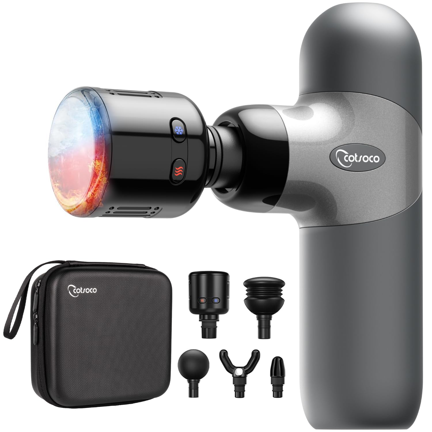 cotsoco Mini Massage Gun with Heat and Cold Therapy