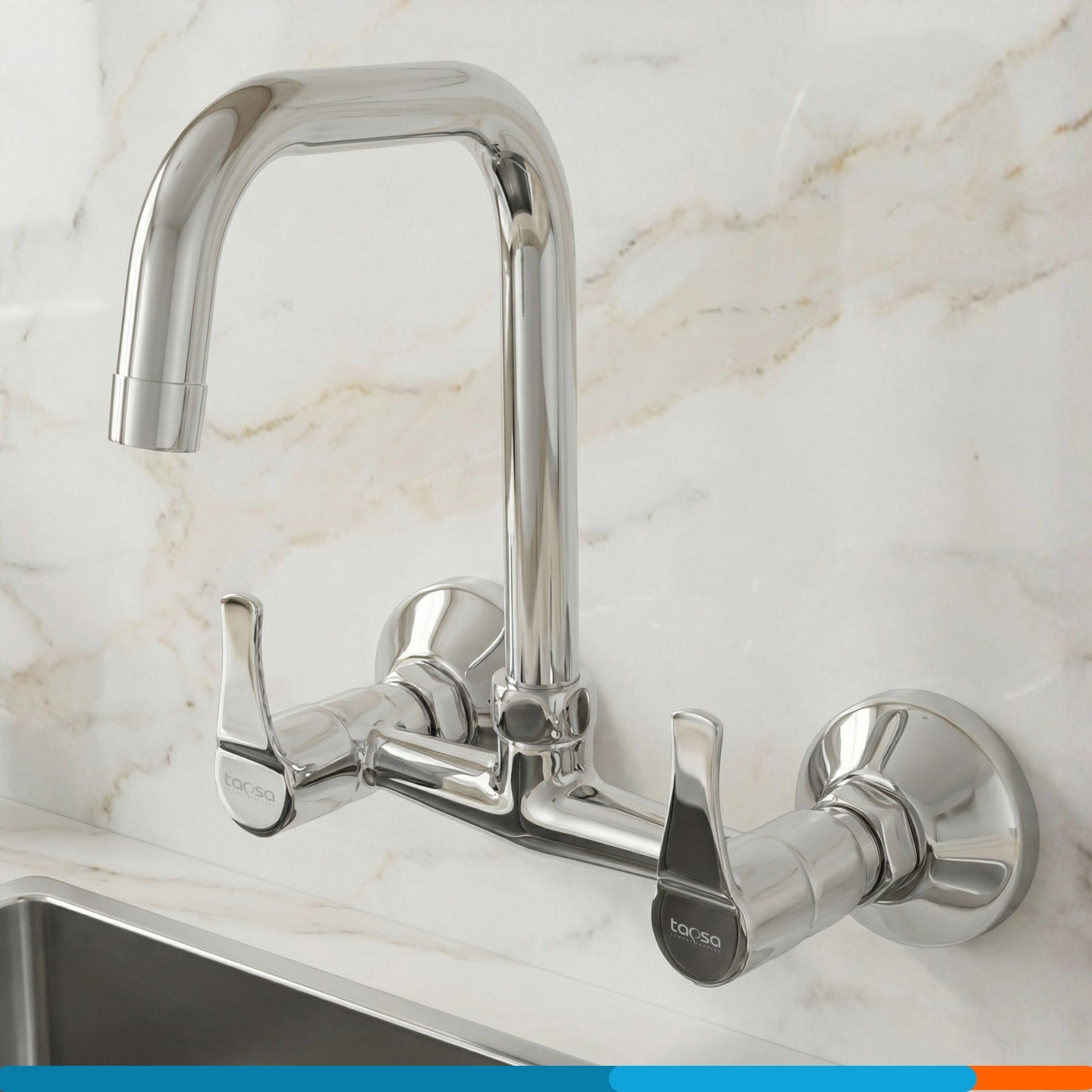 Tapsa Topaz Series Brass Sink Mixer with 360° Swivel 7 Spout for Hot & Cold Water(Pack of 1) for Kitchen/Bathroom, Chrome Finish Sink Mixer Faucet-image-41