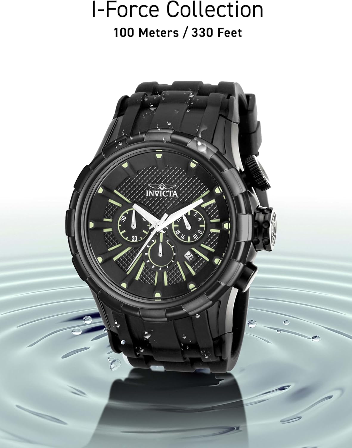 Reloj de cuarzo anal gico japon s invicta para hombre 16978 i-force negro