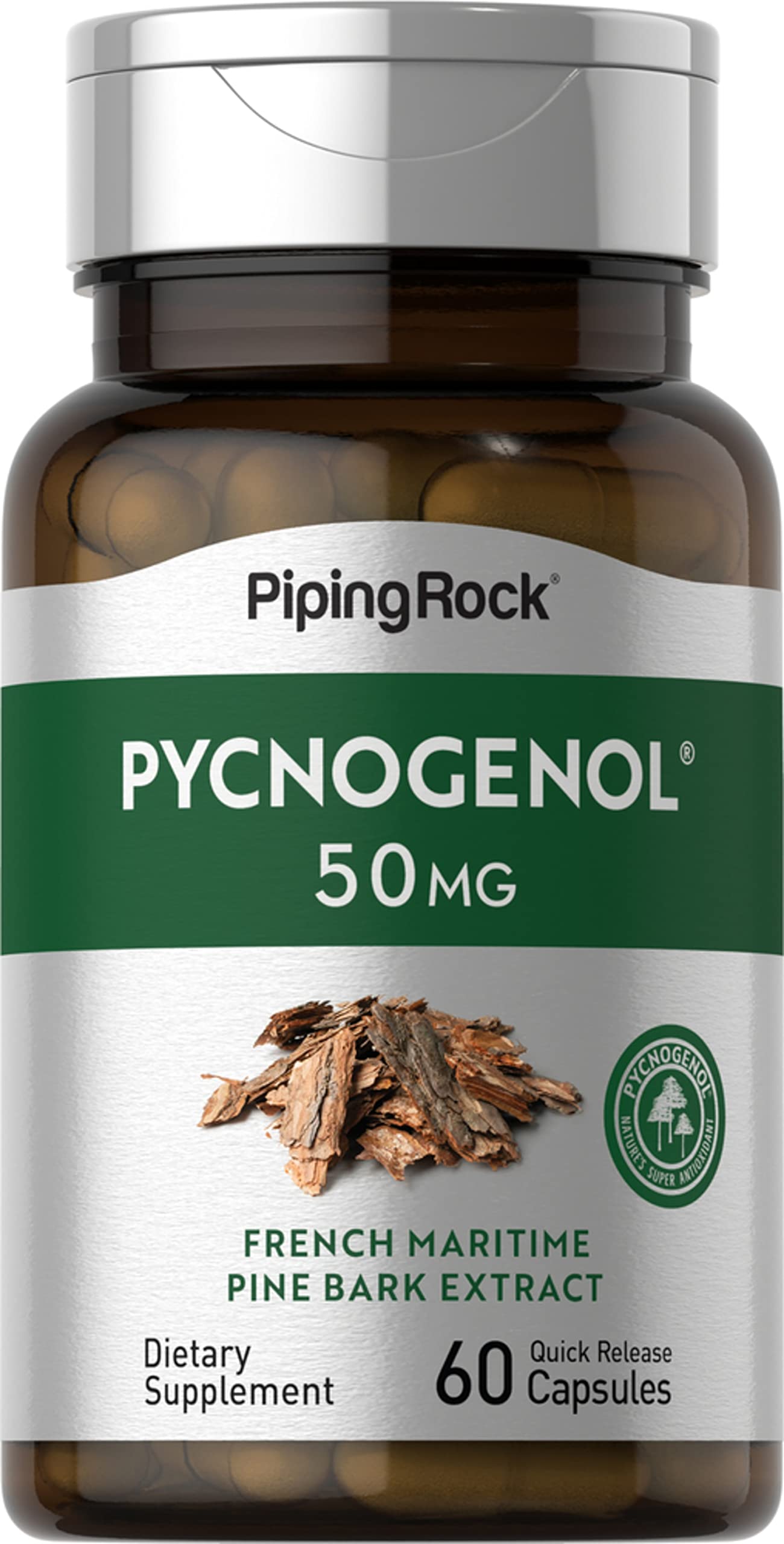 Piping Rock Pycnogenol Supplement | 50 mg | 60 Capsules
