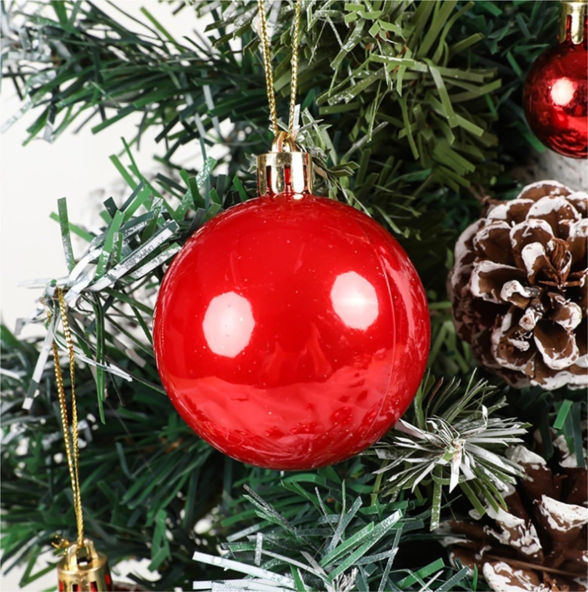 Christbaumkugel Set Weihnachtskugeln 36 Stück Weihnachtsbaumkugel-Ornamente Für Weihnachtsdekoration, Ornamente, Weihnachtsbaumdekoration, Urlaub Weihnachtsbaum Bälle Dekorationen Weihnachtskugel ( Co