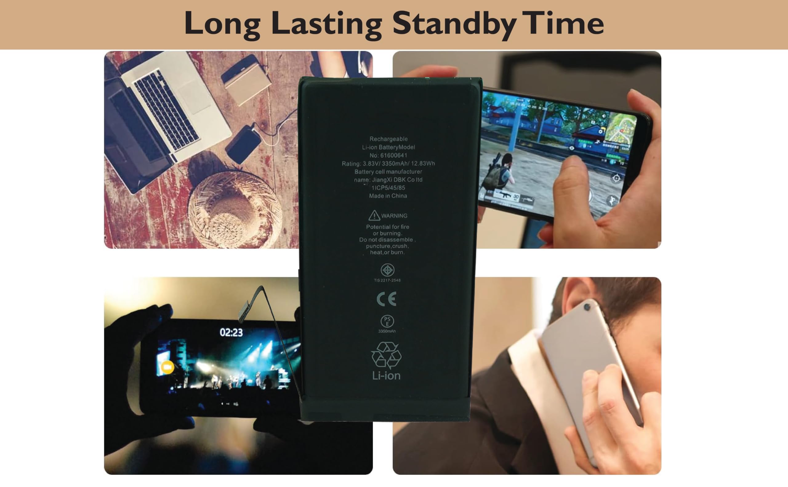 Battery Replacement for iPhone 12&12 pro Model A2403 A2404 A2172 A2402 High  Capacity Repair Part Tool Adhesive Fix Low Dead Power Issue New