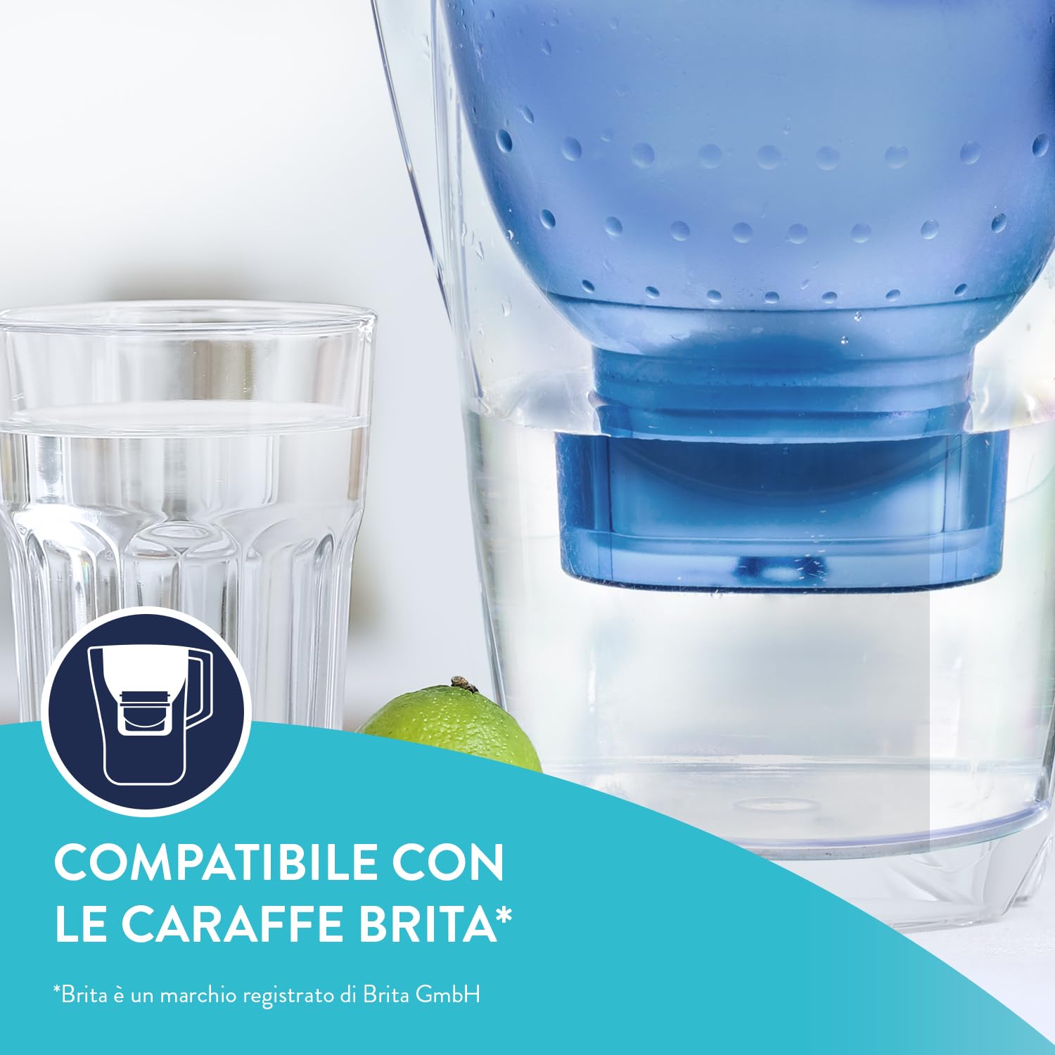 Aqua Optima Evolve+ Cartucce Filtranti 12 Pezzi – Compatibile Brita* Maxtra, Maxtra+, PerfectFit – Alternativa Filtri Brita* – Riduce Calcare, Cloro, Microplastiche, Piombo e Impurità