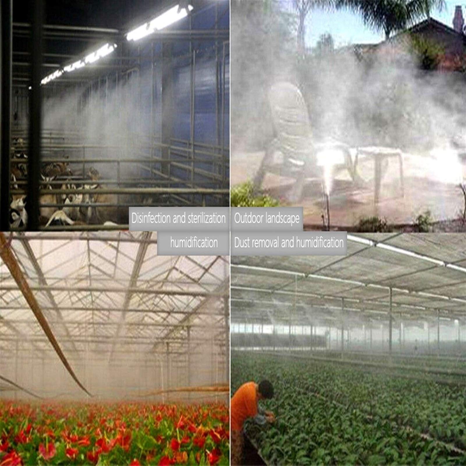 Druckzerstäuber-Sprühgerät, 30 Messing-Sprühdüsen für Kühlsysteme, Wasservernebler, Sprühdüsen für Terrasse und Garten, 0,004-0,039 Zoll Sprühgerät-Bewässerungswerkzeug-Set (0,9 mm)