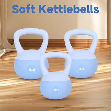 Leikefitness Soft Kettlebells,Weights for Women and Men,Home workout.