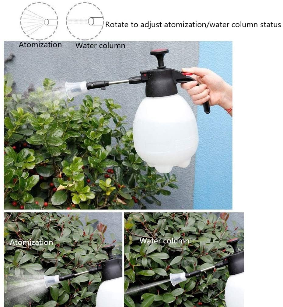 Arosoires Extérieur 2L/0.5 Gallon Capacité À Main Spin Spray Pot Portable Brumisateur Buse Arrosoir Pulvérisateur Bouteille Eau Outils De Jardinage Arrosoir Jardin