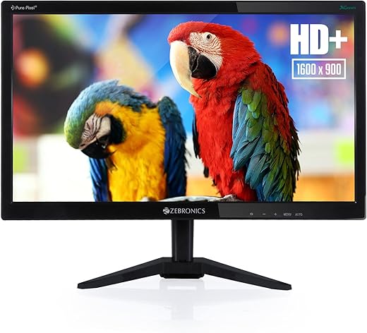 Zebronics 19.5 inch Monitor(49.5CM) with Anti Glare, HD, Slim Design and Wall Mount