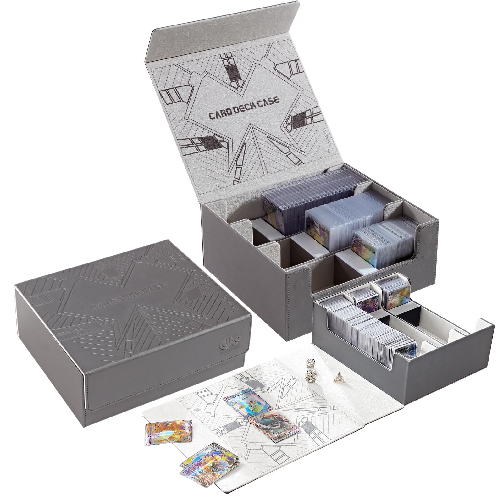 Amazon.com: cloudever 1800+ Card Deck Storage Boxes, Magnetic