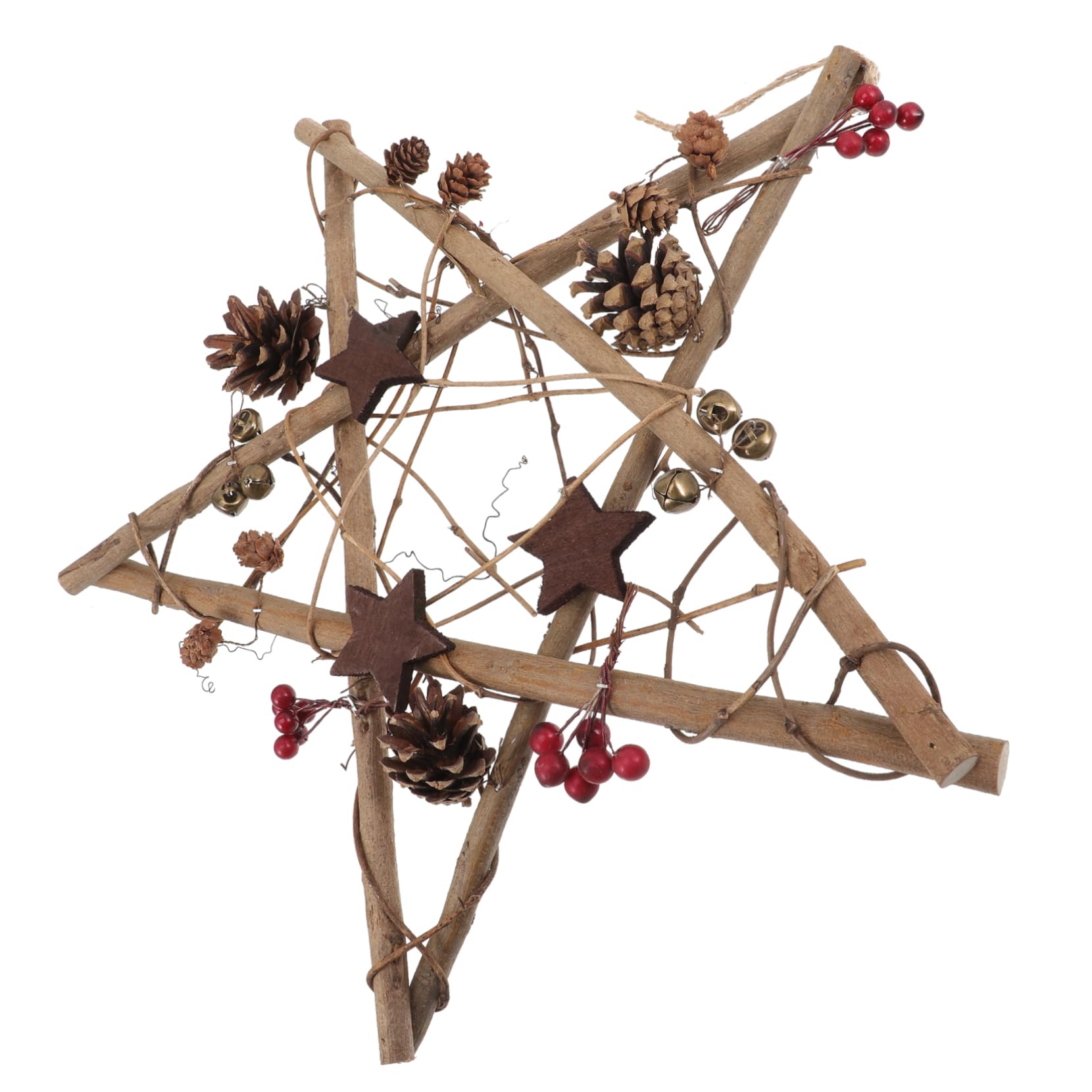 Cabilock Adornos Colgantes para Árbol de Navidad Colgante de Estrella de Cinco Puntas Decoraciones para Fiestas Navideñas para Pared Ventana