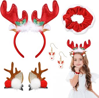 Serre Tête Renne Accessoires Deguisement Bandeau Cornes Cerf Bandeaux