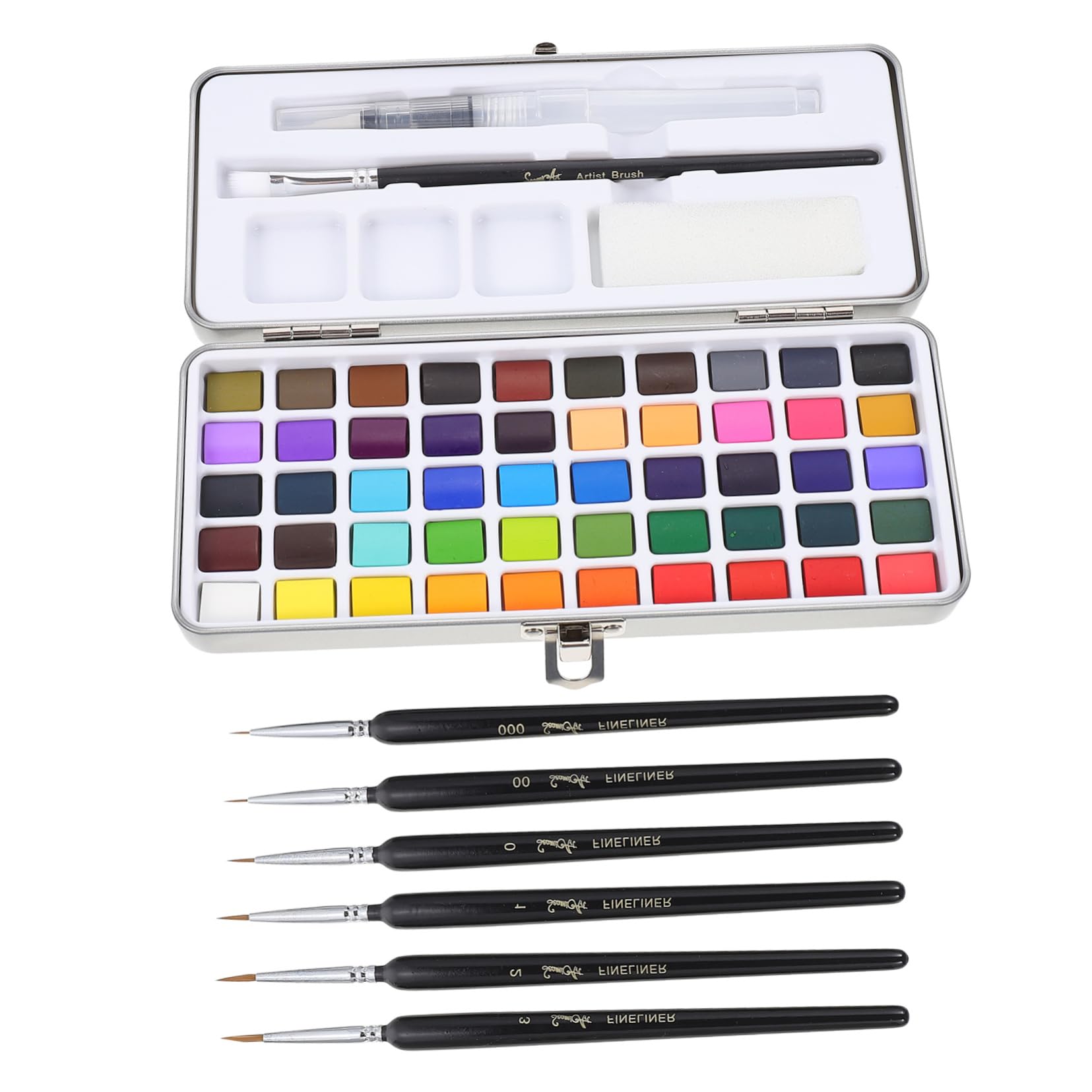 Gadpiparty 2 Set Acquerelli Professionali Solido Kit per Pittura Acquerello Portatile Colori Vivaci Confezione con per e Principianti
