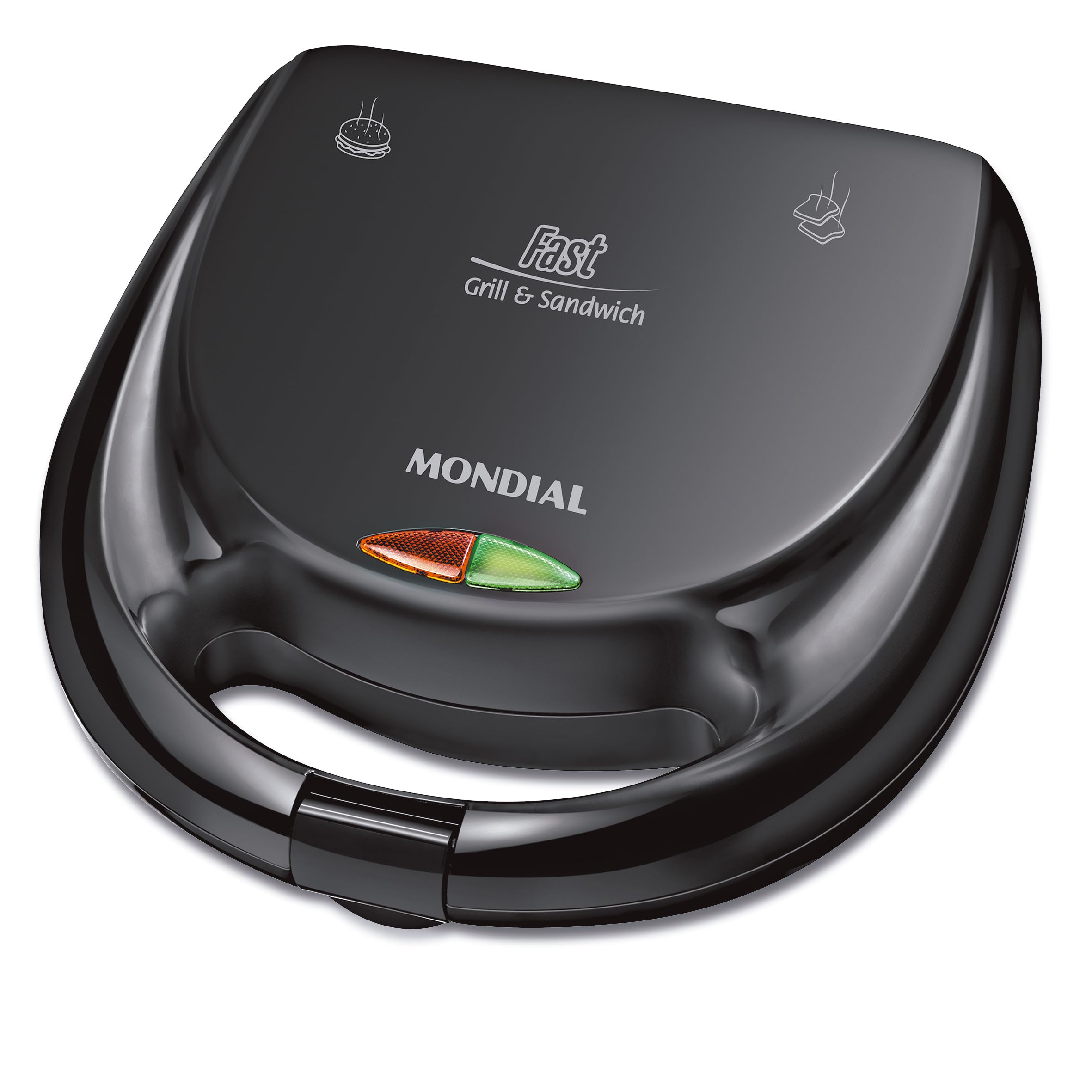 MONDIAL Sanduicheira Fast Grill & Sandwich, Preto, 750W, 110V - S-12