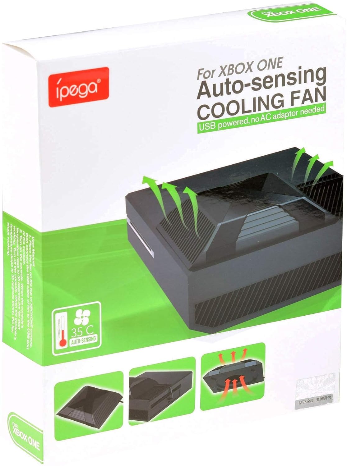 Xbox One Fan Cooling Fan, DoinMaster Professional USB Powered 35℃ Auto-sensing External Cooling Fan for Xbox One Console : Video Games