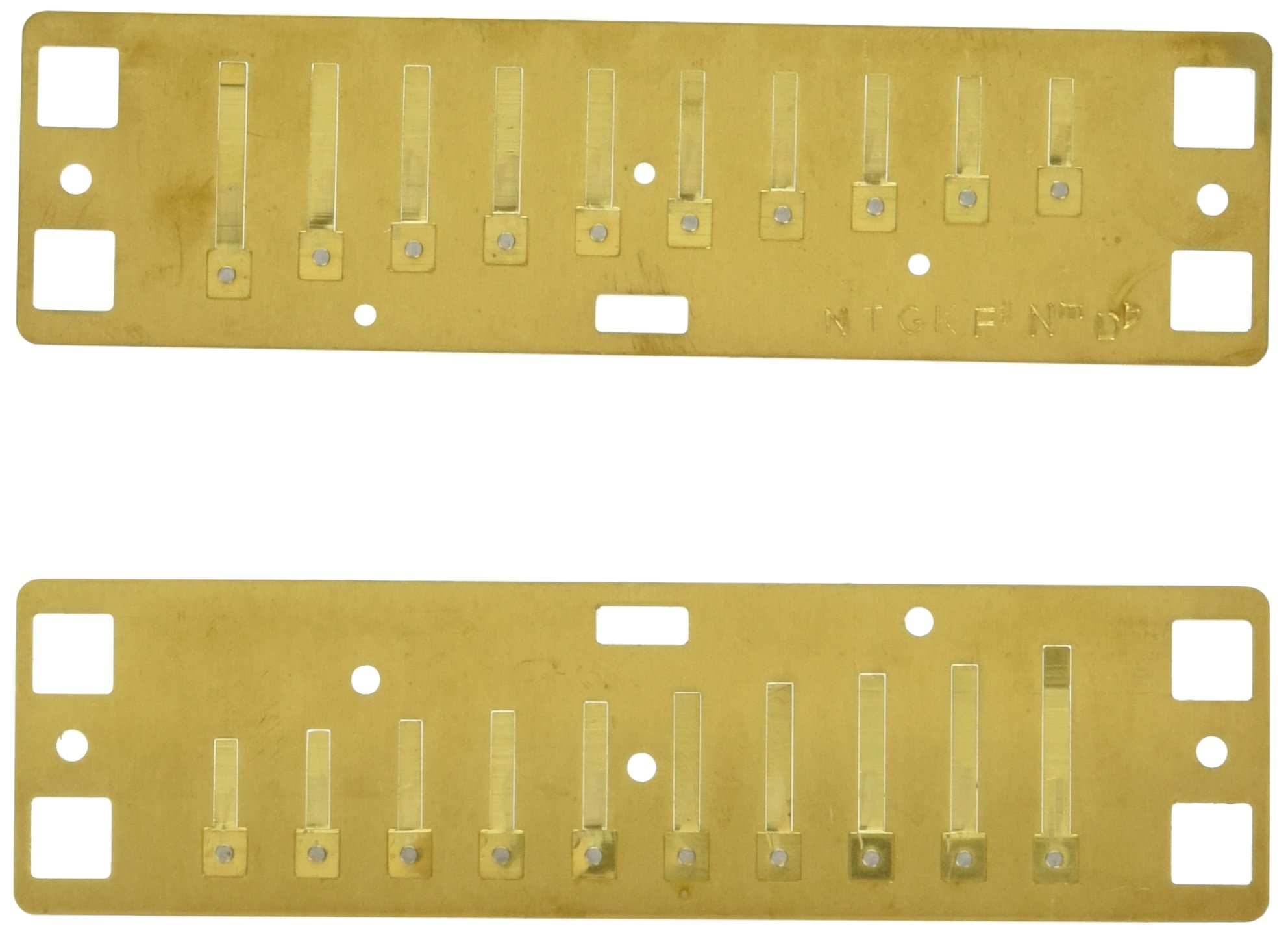 Lee Oskar 797134 Natural Minor Replacement Tuning Plates/Reed Plates, Db, gold