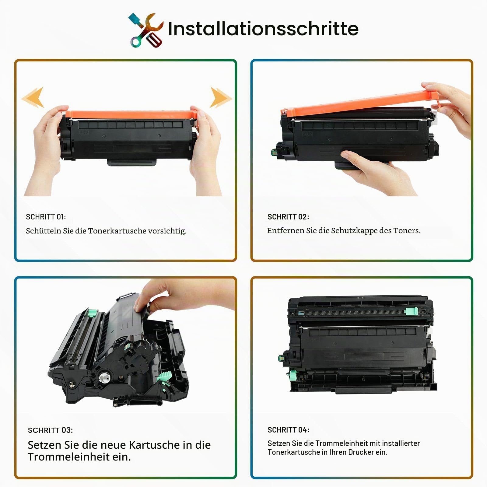 TN2510XL TN2510 HL-L2400DWE Toner Kompatibel für Brother TN-2510XL TN-2510 für HL-L2400DW MFC-L2835DW MFC-L2800DW MFC-L2860DWE DCP-L2620DW DCP-L2627DW Mit Chip (4 Schwarz) | Kompatibel für TN-2510XL TN-2510 TN 2510XL 2510 HL-L2400DW MFC-L2835DW MFC-L2800D