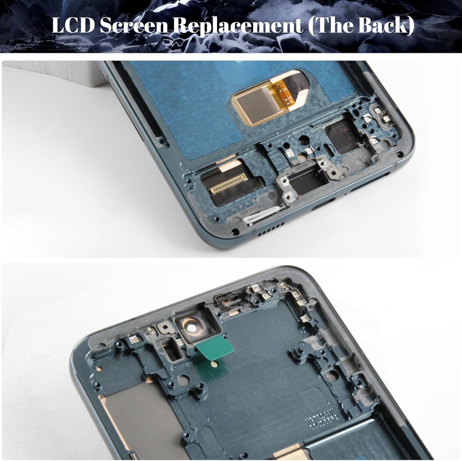 【US Version】 OLED for Samsung Galaxy S22 Plus 5G Screen Replacement for Galaxy S22+ LCD Display S906 Touch Screen Digitizer Assembly Repair Kits with Frame(Green, with Fingerprint)