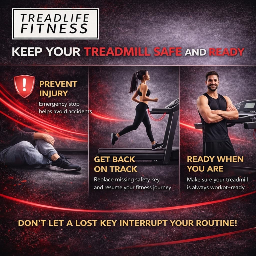 Treadmill Safety Key - Replacement for Horizon Elite Treadmill Models: 2.0T / 2.1T / 2.2T / 3.0T / 3.1/3.2T / 4.0 T / 4.1T / 4.2T / 5.0T / 5.1T / 5.2T