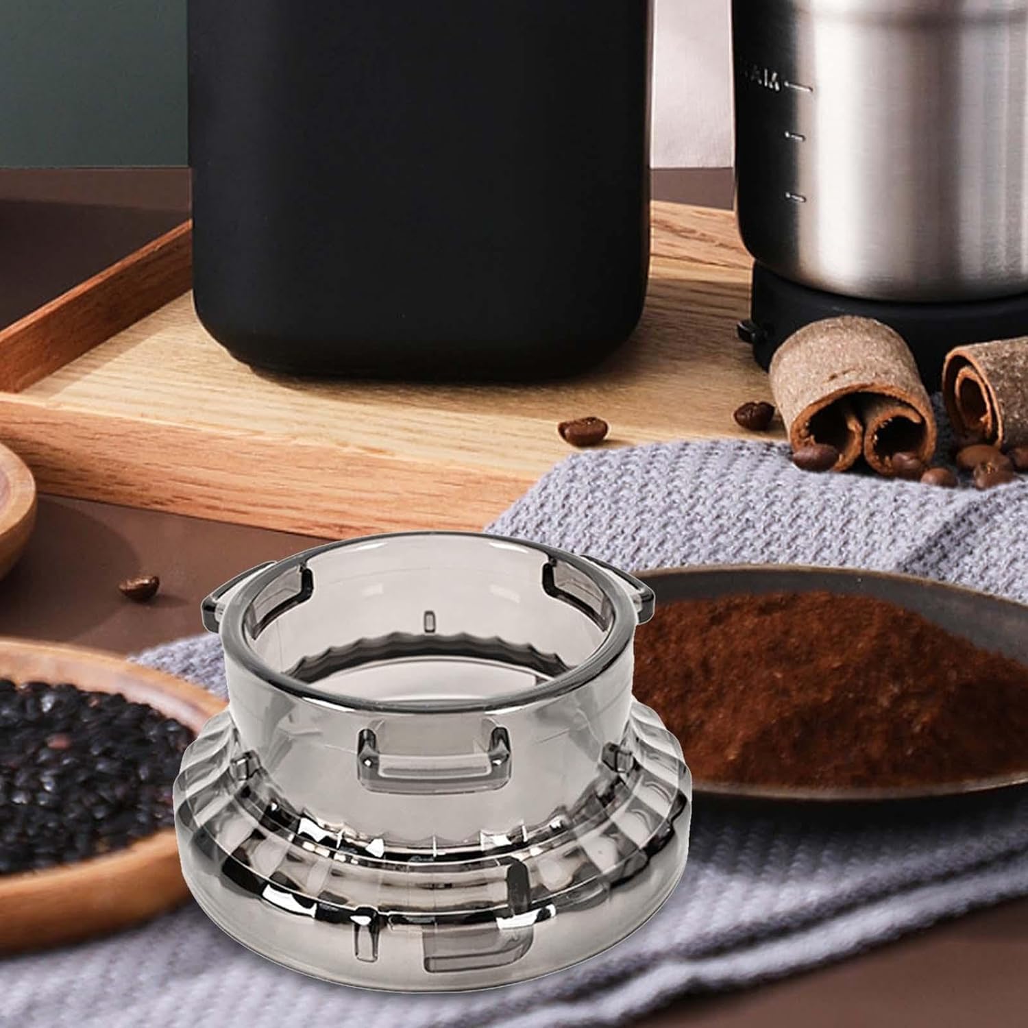Alnicov Lejek dozujący kawę, pierścień do odbioru proszku 54 mm, akcesoria do ekspresów do kawy, prezent dla baristów spożywczych, wodoodporny