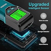 Vista 4 de Buscador de pernos – Escáner electrónico de pared 5 en 1, sensor de pernos con pantalla LCD digital y chip inteligente inteligente, detector