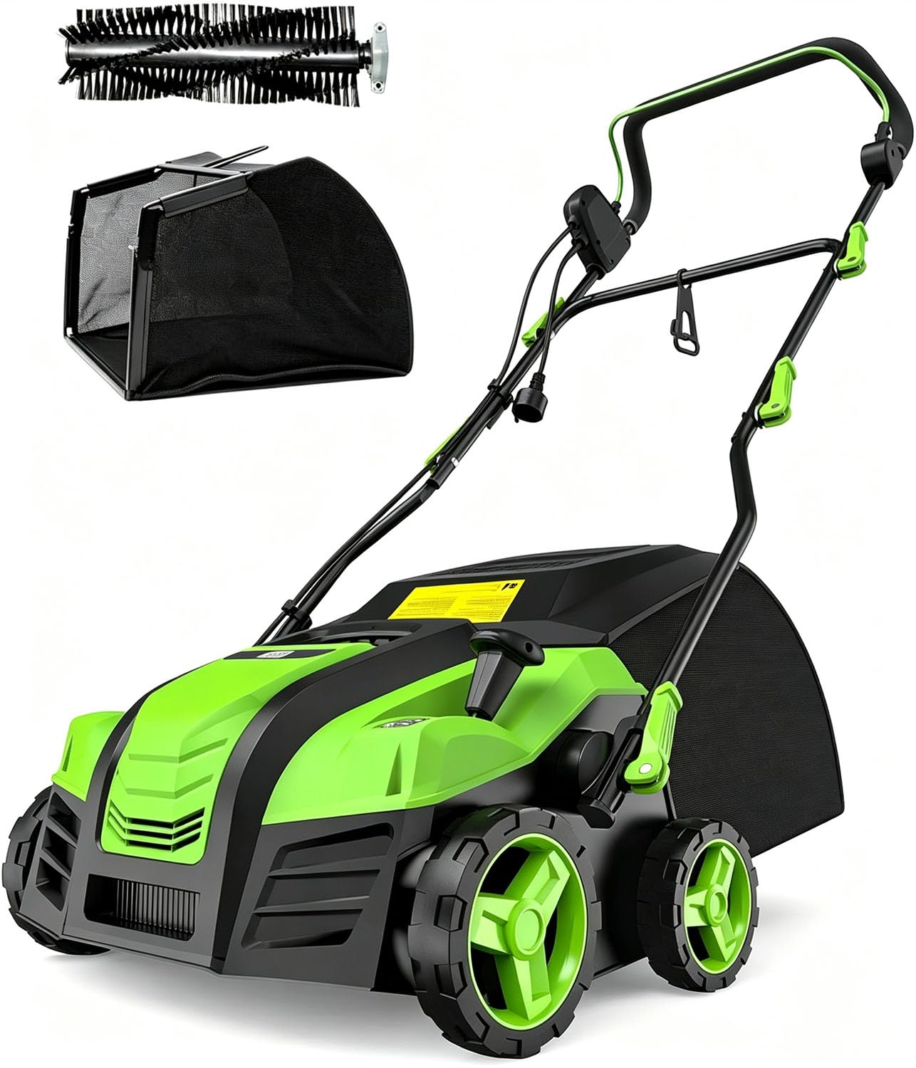 Aspiron 16” Artificial Turf Sweeper 2000W Artificial Turf Vacuum Green
