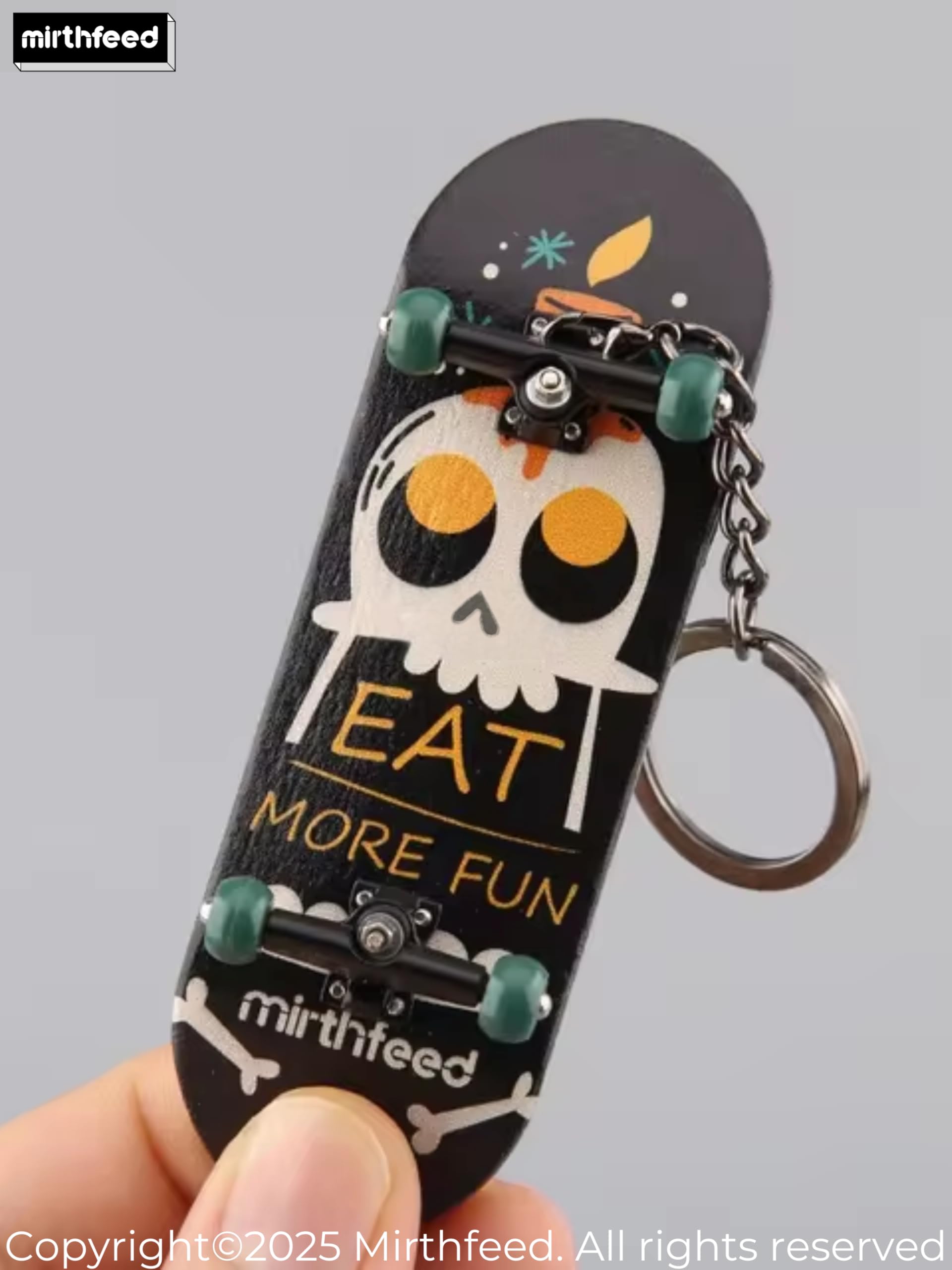 MIRTHFEED 32mm Pro Fingerboard Complete Set | Bearing Wheels | 5 Ply Maple Deck | Anti Skid Grip Tape | Complimentary Tool | Concave Shape 3