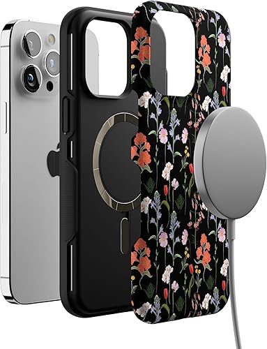 Miniatura 4 de Casely - Funda para iPhone 14 Pro Max, Jardín Secreto, Flores mixtas, compatible con MagSafe