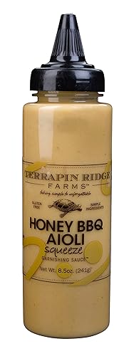 Terrapin Ridge Farms Honey BBQ Aioli - Una botella exprimible de 8.5 onzas