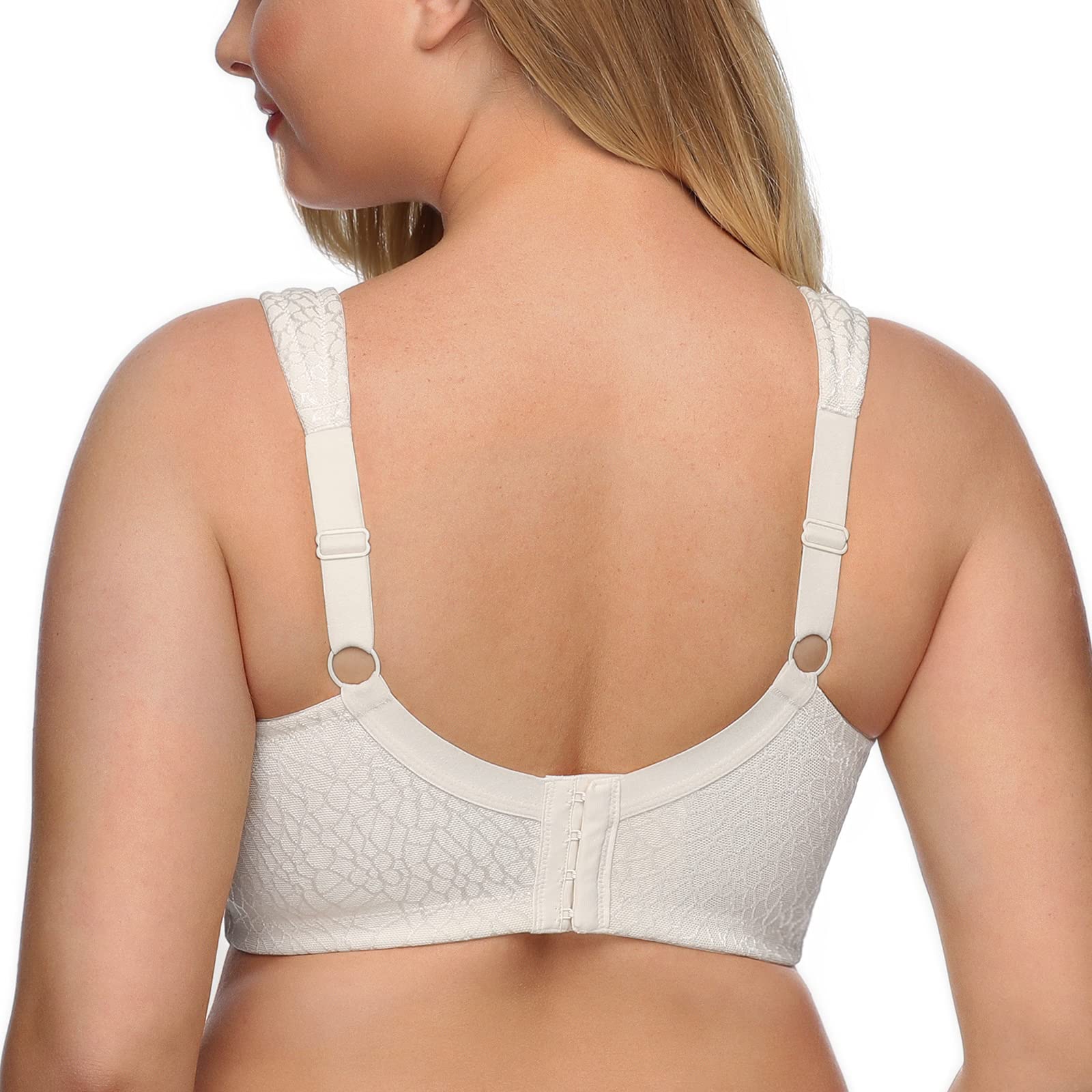 DotVol Reggiseno Base in Pizzo e Taglia Grossa Coppa Completa Non Schiuma Reggiseno Senza Fili